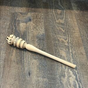 Mexican Wooden Molinillo Mixer For Stirring Chocolate Wooden Hand Carved 11 in‎